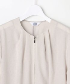 J.PRESS LADIES L 【季節の変わり目に】アキハ BREEZE COOL ノーカラー ブルゾン