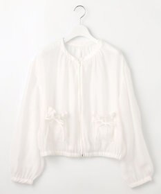 Feroux リボンポケット シアー ブルゾン