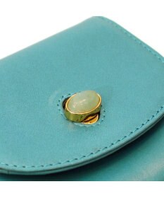 UNBILLION ペルケ perche ジェムストーンヒネリかぶせ二つ折り財布