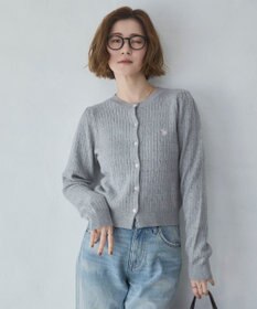 WEGO 【26年春新作】別注USPOLOケーブルニットカーデ