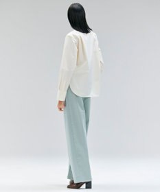 BEIGE， 【洗える・Oggi 11月号掲載】HAMLIN / コットンストレッチ2タックワイドパンツ