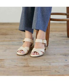 ing <ing>【WEB限定】【3E】ストラップクロスサンダル