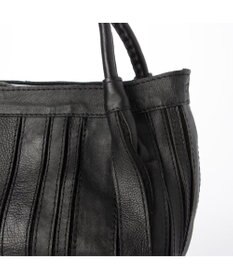 UNBILLION ピークスピーク PEAKS PEAK / ソフトレザーマルチストライプラウンド2wayバッグ