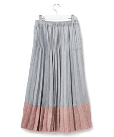 J.PRESS YORK STREET 【WOMEN】カラーブロック ロングプリーツスカート