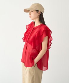 earth music&ecology ラッフルブラウス