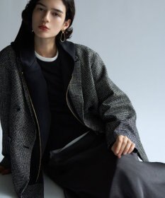 23区 S 【見上愛さん着用/VERY12月号掲載】ループミックスツイード ダブル ジャコット