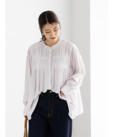 Te chichi プリーツサテンブラウス