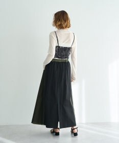 YECCA VECCA 異素材MIXロングスカート