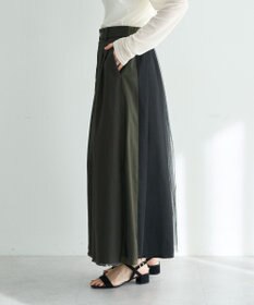 YECCA VECCA 異素材MIXロングスカート