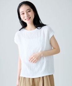 ANY L レースフレンチスリーブプルオーバー