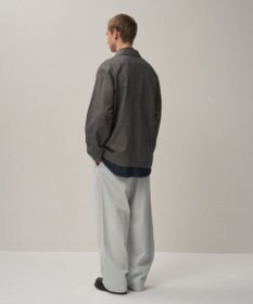 ATON LINEN WOOL TWILL | シャツジャケット - UNISEX