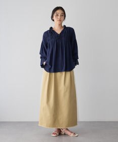 YECCA VECCA 異素材MIXロングスカート