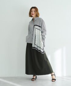 YECCA VECCA 異素材MIXロングスカート