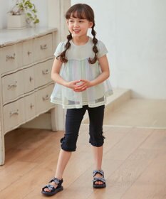 ANY KIDS フリル カプリ パンツ