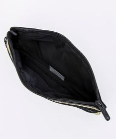 LeSportsac 3ZIP COSMETIC/モカブラックハートエンブロイダリー