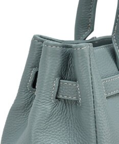 style code 【PADMA/パドマ】 キーチャーム付 本革ベルトデザインハンドバッグ