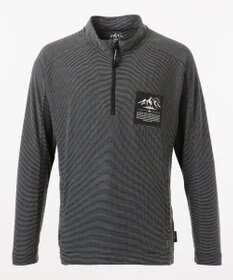 JOSEPH ABBOUD MOUNTAIN デルタメッシュ ハーフZIPカットソー