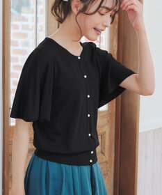 Tiaclasse 【洗える】フレアスリーブカーディガン