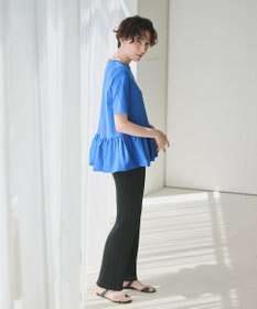 #Newans 【撥水・吸水速乾】コンビネーションペプラムチュニックカットソー