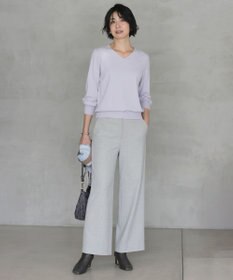 J.PRESS LADIES L チェルビック セミワイド パンツ