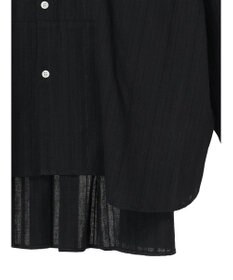 Green Parks カラミバンドカラーシャツ