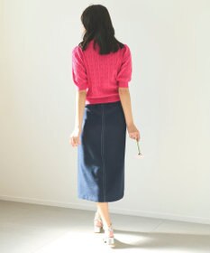 Feroux 【新色追加・洗える】パールポイントフラップ スカート