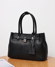 style code 【PADMA/パドマ】 キーチャーム付 本革ベルトデザインハンドバッグ