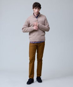 J.PRESS MEN ウール×カシミヤの上質素材【Cash Lamb's Wool】ハーフジップ ニット_25年モデル