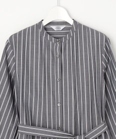 J.PRESS LADIES S TC ハイカウントストライプ シャツ ワンピース