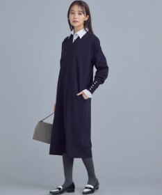 組曲 【WEB限定】Vネックニットワンピース