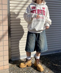 WEGO ロゴビッグプルパーカー