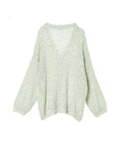 earth music&ecology ぽこぽこヤーンカーディガン