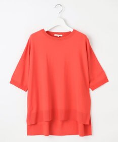 自由区 L 【接触冷感・UVカット】クレープストレッチプルオーバー ニットⅡ