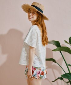 San-ai Resort（三愛水着楽園） 【新色ホワイト＆パープル入荷】４点セット水着　9M・11L【San-ai Resort（サンアイリゾート）】