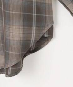 ANY L オンブレーチェックオーバーシャツ