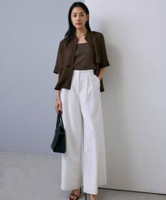 ICB 【WEB限定カラーあり・洗える】 ブロードステッチリブ タンクトップ