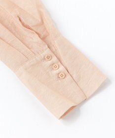 UNFILO イージーケア ラッフルカラー ブラウス