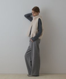 GRACE CONTINENTAL エッグラインカットパンツ