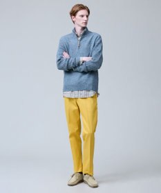 J.PRESS MEN ウール×カシミヤの上質素材【Cash Lamb's Wool】ハーフジップ ニット_25年モデル