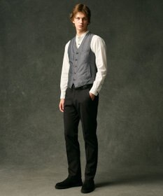 JOSEPH ABBOUD 【軽量/ダウンの吹き出しを防ぐキルトレスダウン】ADSインターレース ダウンベスト