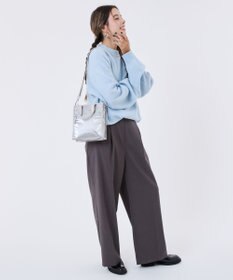 LeSportsac MINI N/S TOTE/フロストシルバーシャイン