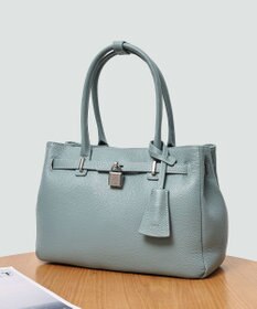 style code 【PADMA/パドマ】 キーチャーム付 本革ベルトデザインハンドバッグ