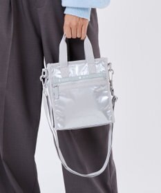 LeSportsac MINI N/S TOTE/フロストシルバーシャイン