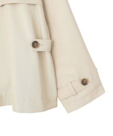 earth music&ecology 2WAYフードショートフレアトレンチ