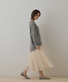 GRACE CONTINENTAL チュールティアードスカート