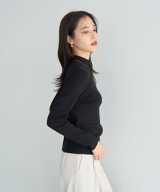 YECCA VECCA ハイネックリブニット