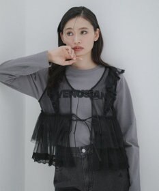 Green Parks ・ＥＬＥＮＣＡＲＥ　ＤＵＥ　チュールラッフルベスト