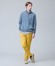 J.PRESS MEN ウール×カシミヤの上質素材【Cash Lamb's Wool】ハーフジップ ニット_25年モデル