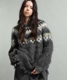 CRAFT STANDARD BOUTIQUE ノルディック起毛ニットプルオーバー