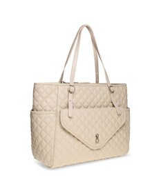 STEVE MADDEN BVIBRATO サイドポケット付きキルティングトートバッグ